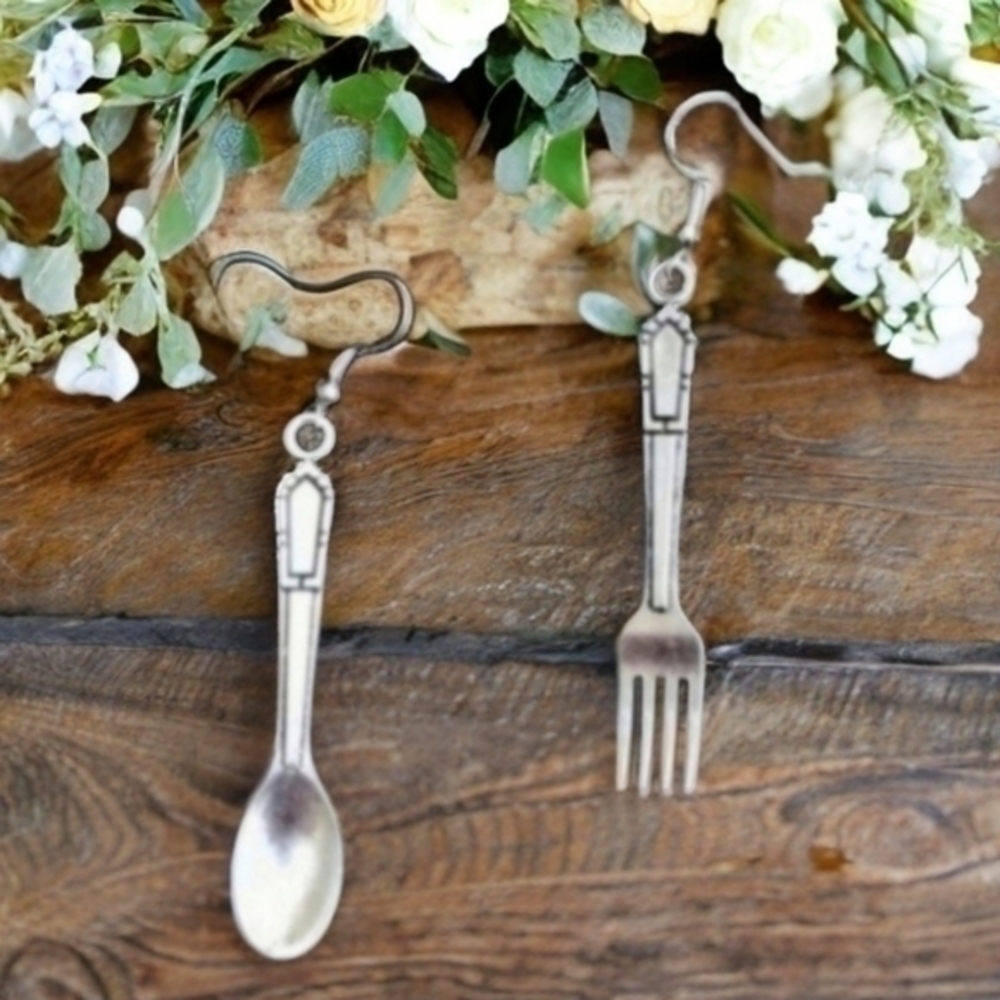 MODCLOTH FORK & SPOON EARRINGS